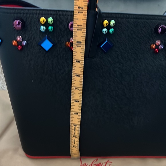 CHRISTIAN LOUBOUTIN - Cabata Empire Spike Courones Studded Leather Tote - Large - Picture 9 of 12
